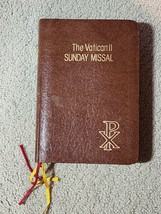 The Vatican Ii Sunday MISSAL- St. Paul Editions - Genuine Leather - 1974 Vtg - $29.50