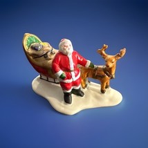 1992 Lemax  Porcelain Santa With Sled Dickensvale Collectibles Christmas... - $12.00