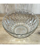 Vintage Anchor Hocking Clear Glass Crown Point 9&quot; Salad Bowl - £9.63 GBP