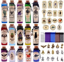 99 Pc. Halloween Potion Bottles Set, Indoor Halloween Decorations, Apoth... - $31.92