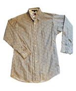 TOMMY HILFIGER 15 (32-33)Flowers Print Men Dress Shirt Multicolor Long S... - $331.09 MXN