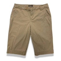Style &amp; Co. Women's Tan Khaki Brown Bermuda Long Dress Shorts Casual W36... - $12.99