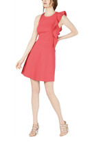 Bar Iii Womens Asymmetrical Fit &amp; Flare Dress NWT Size L Large CoralGrea... - £33.86 GBP