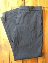 Mens Express Producer Flat Front Charcoal Gray Chino Khakis Pants 34x30 34 - $29.99