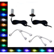 H16 5202 27 SMD RGB Multi-Color Changing Shift Led Fog DRL Light Bulb Nc Pair - $24.95