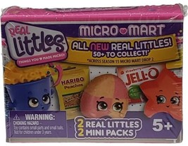 Shopkins REAL LITTLES  Micro Mart 2 pack blind box NEW Sealed - £10.19 GBP