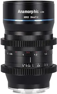 SIRUI 35mm F1.8 1.33X APS-C Anamorphic Lens Cinema Lens for MFT Mount, B... - $824.99
