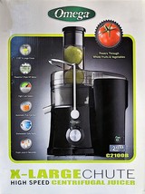 Juicer Extractor Machine 700w 2 Speed Centrifugal by Omega Fruit Vegetable Black - £38.07 GBP