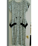 Ladies Dress Size 11 Peplum Waist Handkerchief Bottom Tapered Dress $110... - $54.14