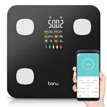 Banu Digital Body Scales For Weight, Fat, Quick Visible 8 Body Composition - £39.95 GBP