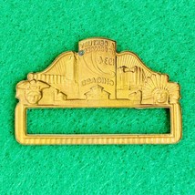 Vintage 1933 - 1934 Chicago Worlds Fair Brass Name Tag Blank RARE - £11.76 GBP