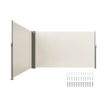 VEVOR Retractable Side Awning, 71''x 236'' Aluminum, 280g Polyester, Beige - $164.90