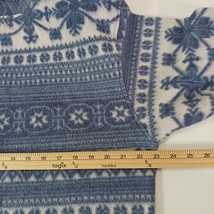 Pebble Court Men's White & Blue 3/4 Sleeve Pullover Sweatshirt Size Medium image 13