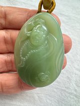 Hand carved Jade pendant | Perfect Top quality natural green Hetian nephrite | I - £1,858.92 GBP