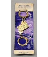 Vintage Del Mar Win Lucky 7 Pull-A-Part Key Chain Ring Keychain Hand Pol... - $6.75 CAD