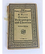Antique German book from Berlin. Soziale Bewegungen und Theorien . Origi... - £17.48 GBP