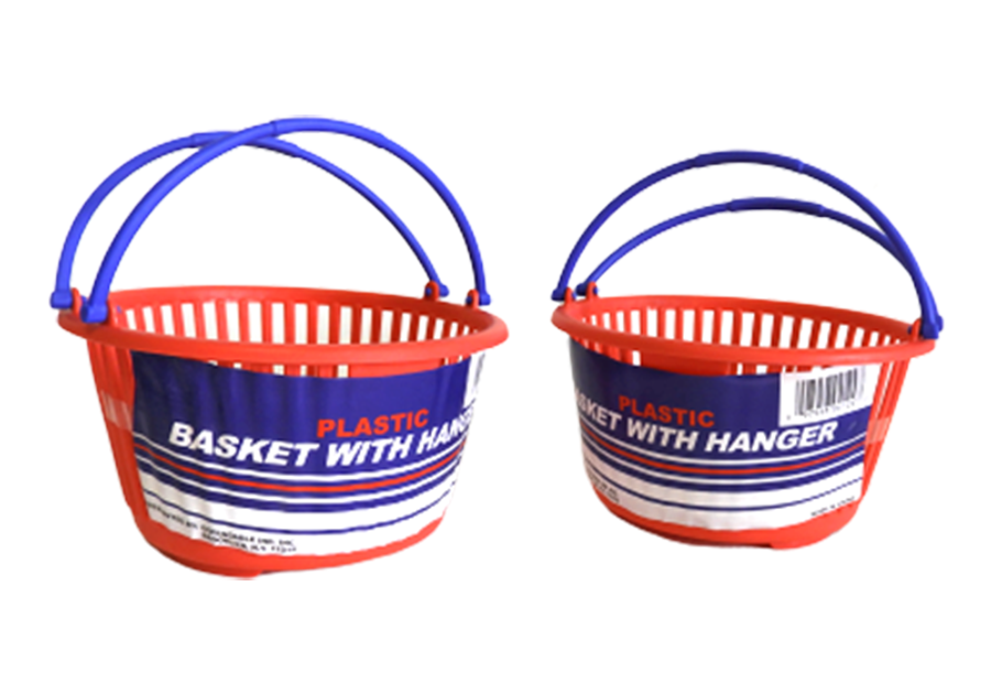 Set of 2 Plastic Basket with Handles Multi-Purpose Stationary Crafts Hom... - $6.88