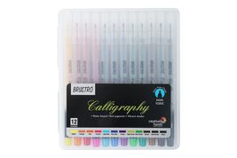 BRUSTRO Calligraphy Pen Set Of 12 Set Of12 - £20.07 GBP