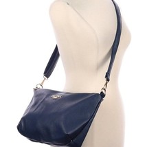 BCBG Crossbody Bag Navy Blue Pebbled Faux Leather Shoulder bag - £8.25 GBP