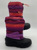 Columbia Powderbug Forty Print Kids Insulated 40G Razzle Boots Youth Sz 5 Snow - £19.95 GBP