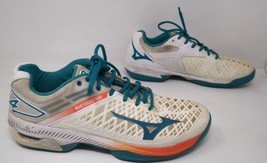 Mizuno Wave Exceed Tour 4 Tennis Shoes Men&#39;s Size 10 White Green - £23.67 GBP