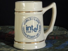 Vintage Intel Fab 7 World Class 150mm Start Up Team Computers Coffee Bee... - $107.86