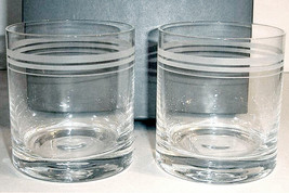 Monique Lhuillier Ruban DOF 2 PC Double Old Fashioned Crystal Royal Doul... - $34.90