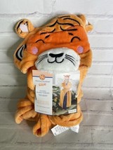 Huntington Home Kids Hooded Plush Throw Blanket Tiger Orange 40in x 50in... - £47.48 GBP