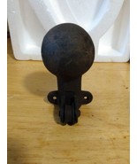 VTG Finial Post 4” Cannon Ball Flag Pole Fits 3/4” Pole or Pipe W/Pulley - £58.96 GBP