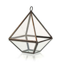 Glass Terrarium - Small Diamond - £12.81 GBP