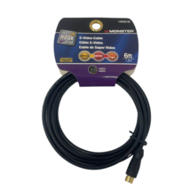 Monster S-Video Cable 6ft Just Hook It Up Mini Din 4 Pin TV Wire RCA 1.8M - £8.06 GBP