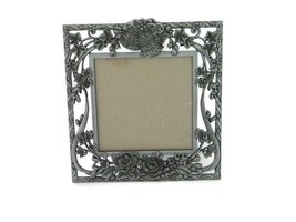 Vintage Tabletop Silver Metal Frame from 1980s Bells and Flowers - £23.59 GBP