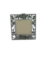 Vintage Tabletop Silver Metal Frame from 1980s Bells and Flowers - £23.45 GBP