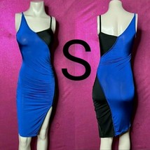 Blue &amp; Black Sexy Classy Evening Dress Size S - £17.73 GBP