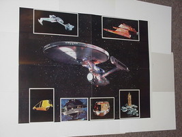 Star Trek Poster # 6 Movie Klingon Battle Cruiser Vulcan Shuttle USS Ent... - $29.99