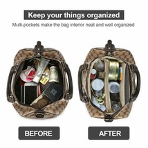 Purse Organizer Insert, Handbag &amp; Tote Organizer, Bag in Bag, P Beige Size:M - £11.58 GBP