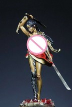 1/24 75mm Resin Cyberpunk Model Kit Nudes Beautiful Girl Woman Samurai Unpainted - £13.02 GBP