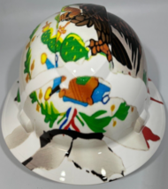 New Full Brim Hard Hat Custom Hydro Dipped Mexico Flag Mexican Eagle - £52.11 GBP