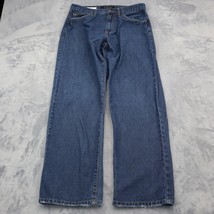 Calvin Klein Pants Mens 32 Blue Straight Mid Rise Cotton Medium Wash Den... - £23.72 GBP