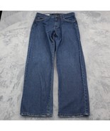 Calvin Klein Pants Mens 32 Blue Straight Mid Rise Cotton Medium Wash Den... - £23.69 GBP
