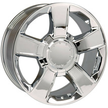 Chevy 20&quot; Chrome Five Spoke Tahoe Replica Wheels Rims for 2000-2018 Subu... - £1,011.29 GBP