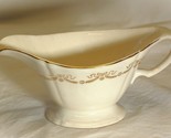 Edwin Knowles Gravy Boat Gold Swag &amp; Bow - $29.69