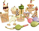 Lenox Happy Birthday Miniature Tree Ornaments Set of 12 Cake Clown Hat G... - £234.95 GBP