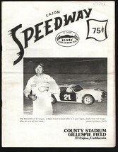 Cajon Speedway Stock Car Race Program 6/5/1978-County Stadium at Gillespie -T... - £36.05 GBP