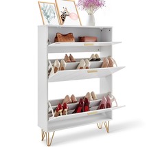 VEVOR Shoe Cabinet with 3 Flip Drawers, Shoe Storage Cabinet for Entryway, Free  - $3,188.41 MXN