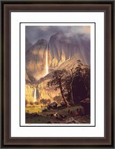 Albert Bierstadt &quot;Cho-Looke The Yesemite Falls 1864&quot; Print - Hudson Rive... - £167.86 GBP