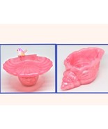 Pink Shell Dishes, Beach decor, Handcrafted Set of 2, Pair of rose color shells - $18.00