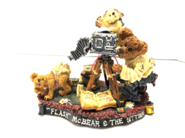 Flash McBear And The Sitting Photographer Figurine Boyds Bear Bearstone 227721 - £15.55 GBP