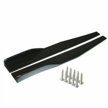 Universal Glossy Black Bumper Spoiler Rear Lip /Side Skirt Extension Spl... - £14.07 GBP