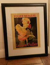 La Loie Fuller Folies Bergere by Jules Cheret Framed Reproduction Print NF - £35.41 GBP